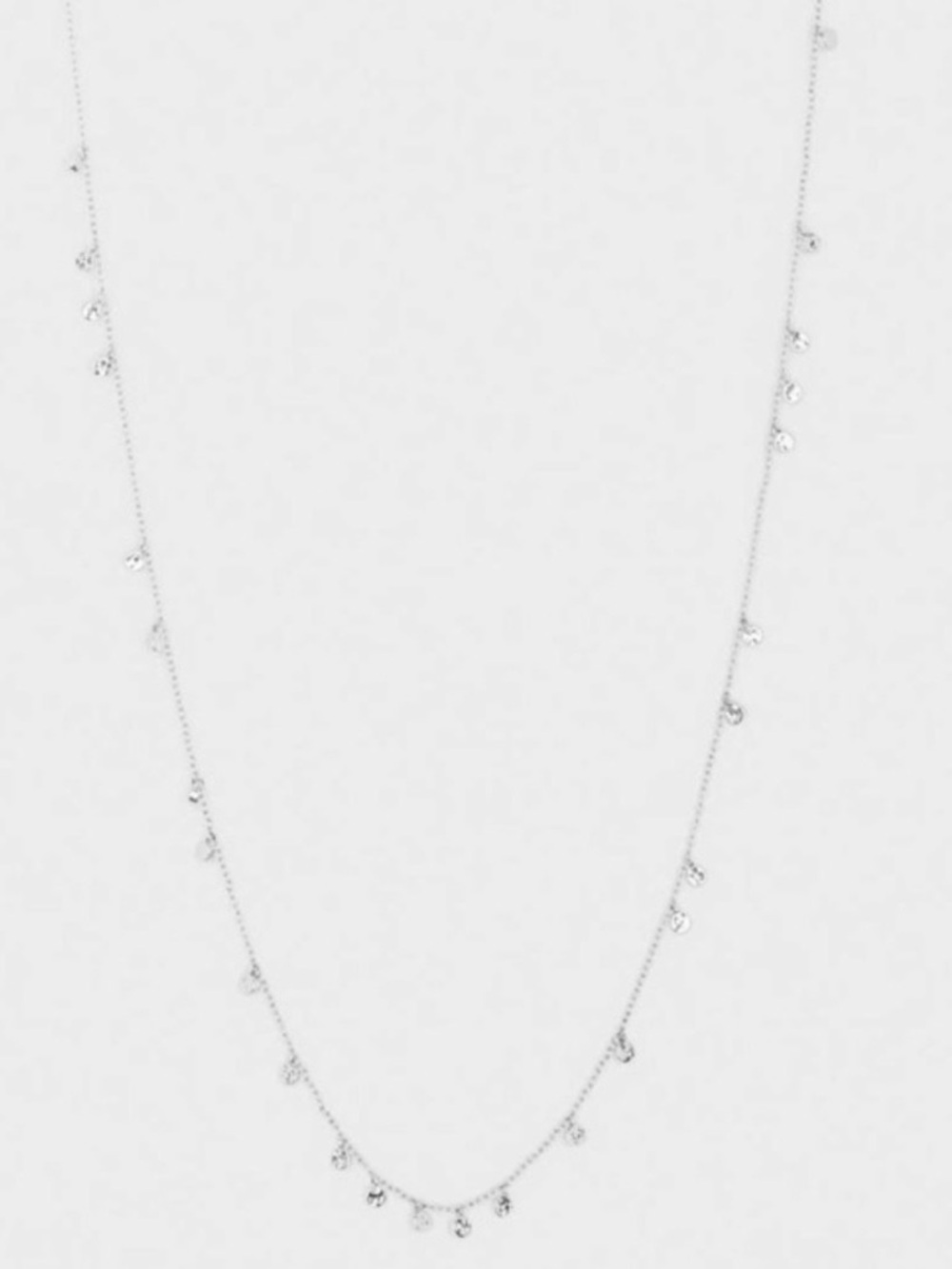 Gorjana Chloe Mini Long Necklace – Silver Tone